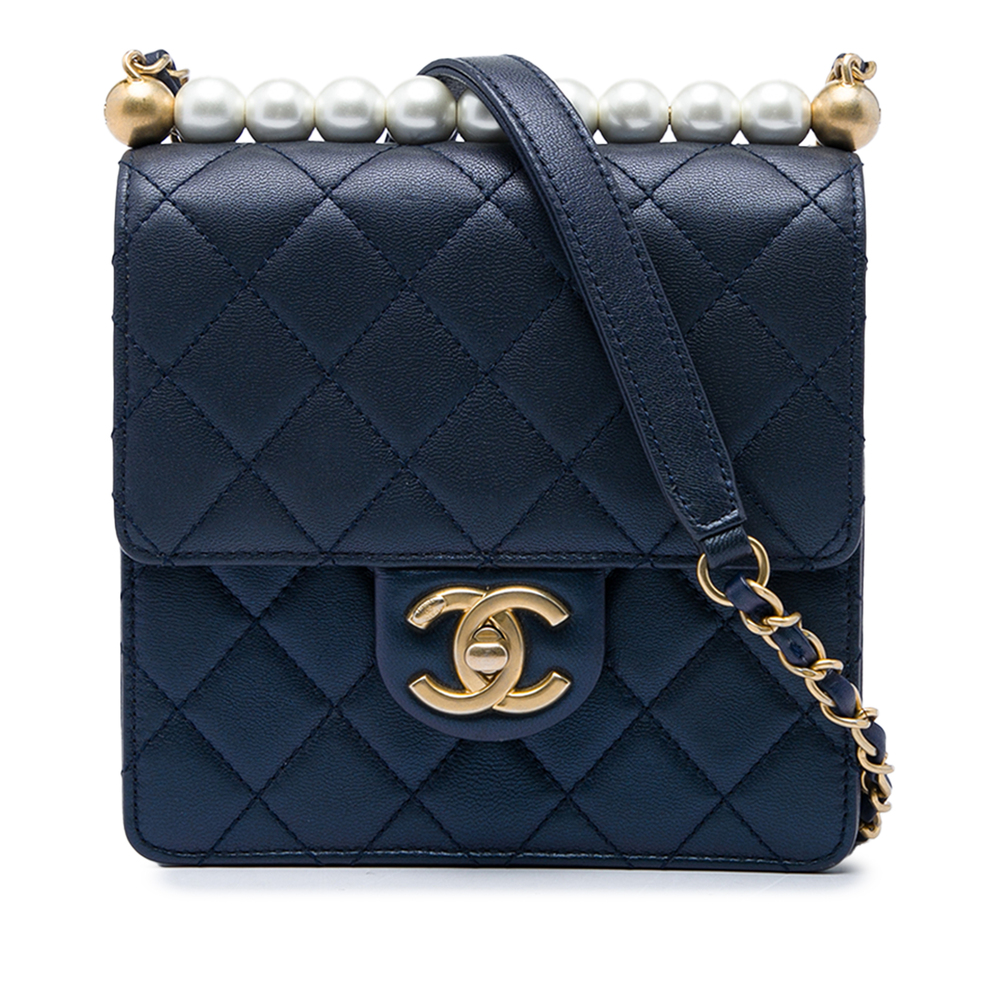Pre-Loved Chanel Small Quilted Lambskin Chic Pearls Flap